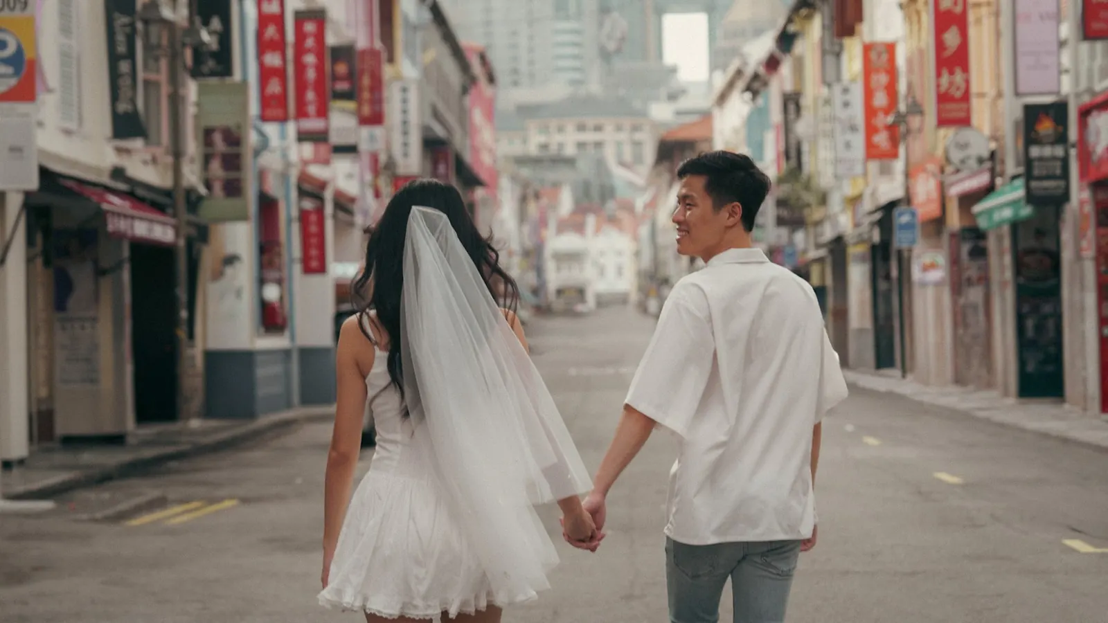 Chinatown pre-wedding shoot