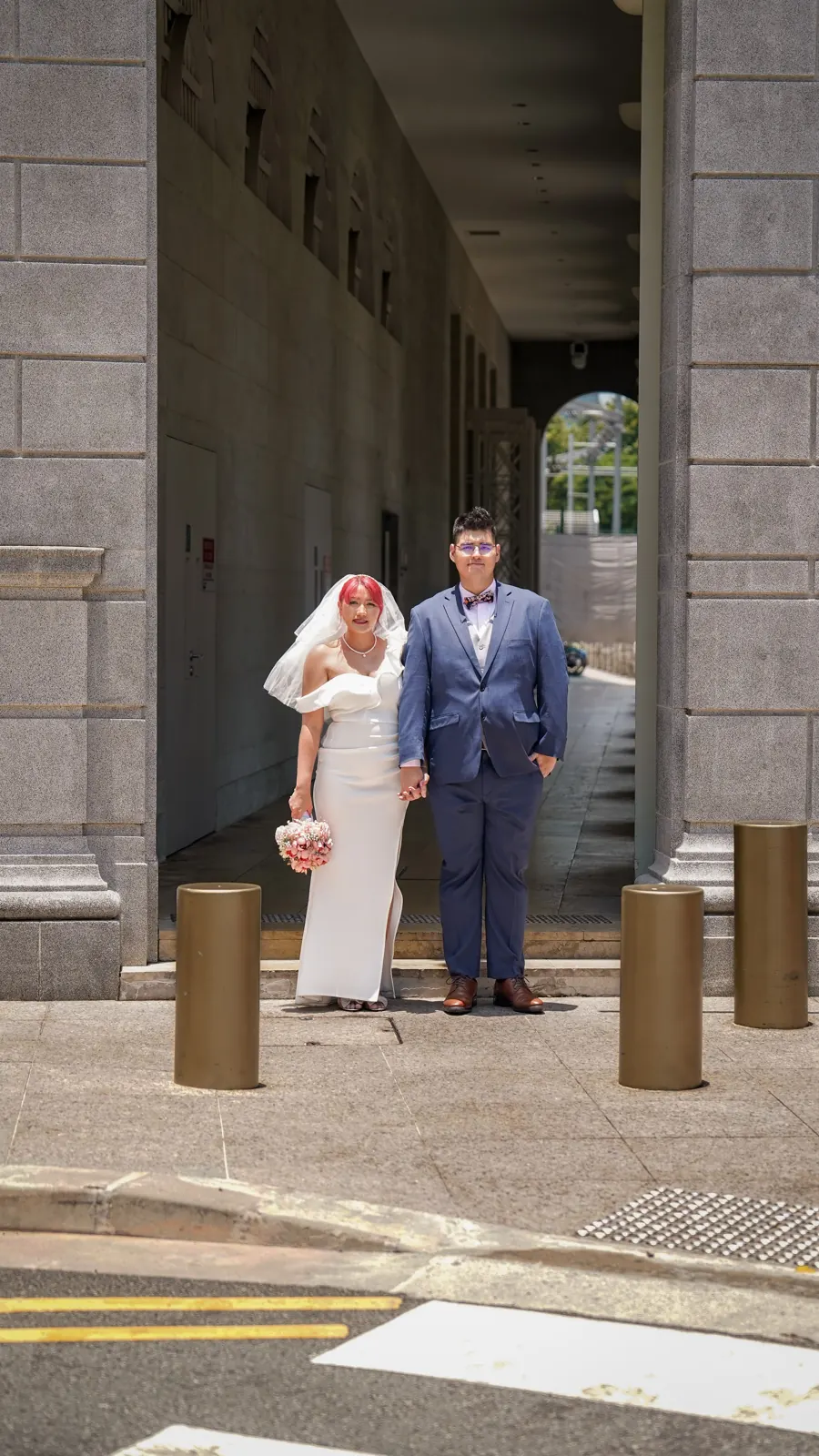 Pre-wedding and solemnisation at Jurong Lake Gardens and National Gallery
